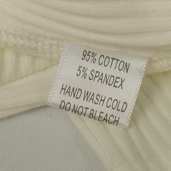 LoveLA Brenda Snap Button Long Sleeve V-Neck Bodysuit Size S - Picture 6 of 10